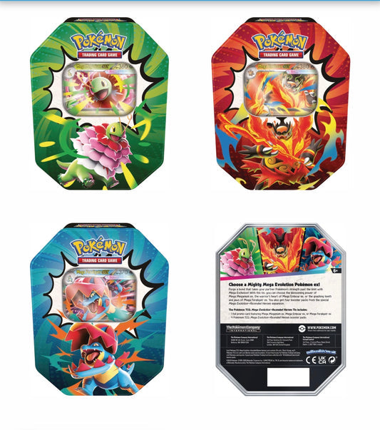 Ascended Heroes tins SET (three tins) pre-order release August 28